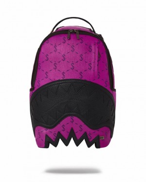 Red Black Men's Sprayground $napdragon Backpacks | DUMK09837