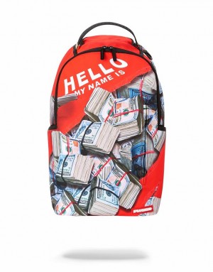 Red Men's Sprayground 777 Backpacks | LGTP57480