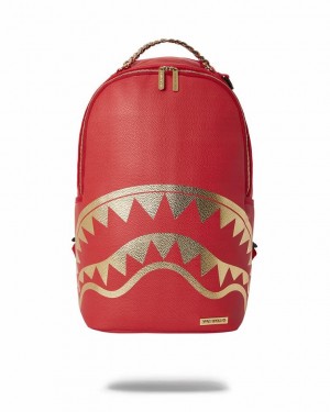 Red Men's Sprayground King Of Kings Backpacks | XZSG35862