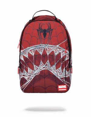 Red Men's Sprayground Marvel Backpacks | WMHB47150