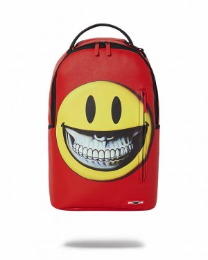 Red Men's Sprayground Ron English Backpacks | XANF12046