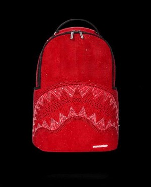 Red Men's Sprayground Rouge Trinity Backpacks | HTDR89460