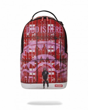 Red Men's Sprayground Shipping The Goods Backpacks | AYRO56978