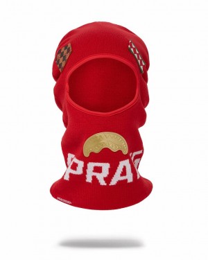 Red Women's Sprayground De Luxe Ski Mask | XBFW37084