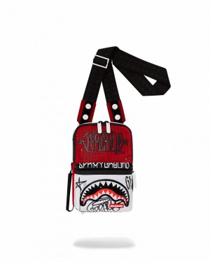 Red Women's Sprayground Diamond District Slings Bag | XGYF63758