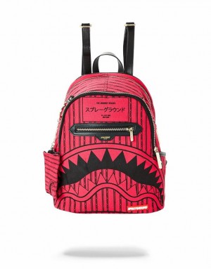 Red Women's Sprayground Pink Reverse Sharks In Paris Savage | REQU70926