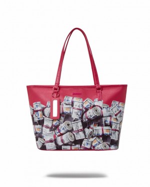 Red Women's Sprayground The Entrepreneur Tote Bags | LNZC59864