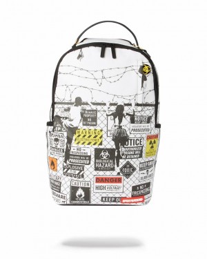 White Black Men's Sprayground We Are The Kids Backpacks | LIFN10493