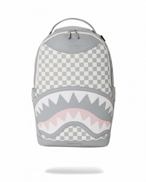 White Men's Sprayground Air To The Throne Jetset Backpacks | VQJP05263