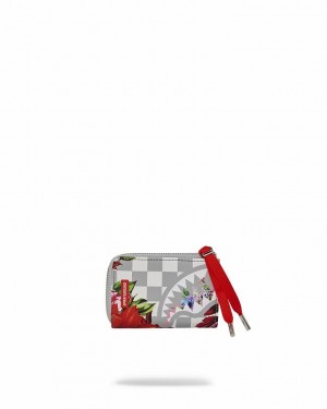 White Men's Sprayground Jardin Du Palais Wallets | FCUY32165