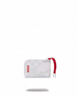 White Women's Sprayground 3am Le Blanc Wallets | EJDG32645