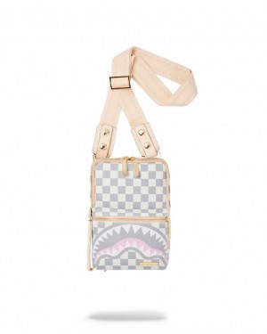 White Women's Sprayground Rose All Day La Palais Slings Bag | LUDJ08243