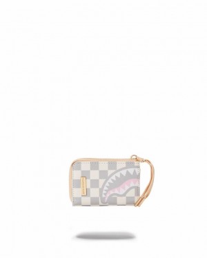 White Women's Sprayground Rose All Day La Palais Wallets | HYEK32751