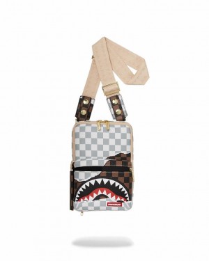 White Women's Sprayground Unstoppable Endeavors Ii Slings Bag | SERN53864