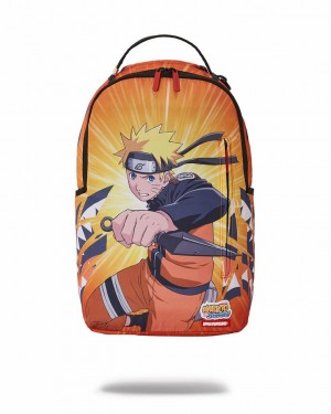 Yellow Men's Sprayground Naruto Backpacks | MSLP48209