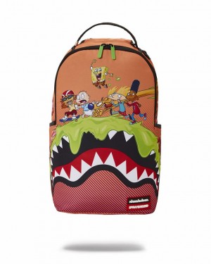 Yellow Men's Sprayground Nickelodeon Backpacks | VGCS03918