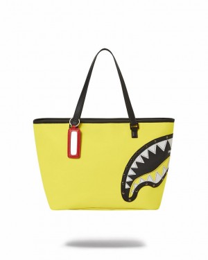 Yellow Women's Sprayground Adrenaline Rush Tote Bags | ZSXQ05816