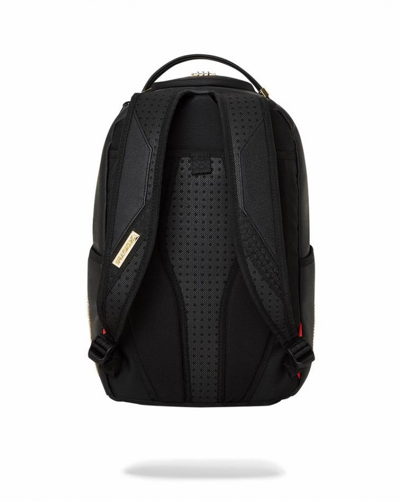 Black Gold Men's Sprayground A.I.8 African Intelligence Backpacks | EBTA31452