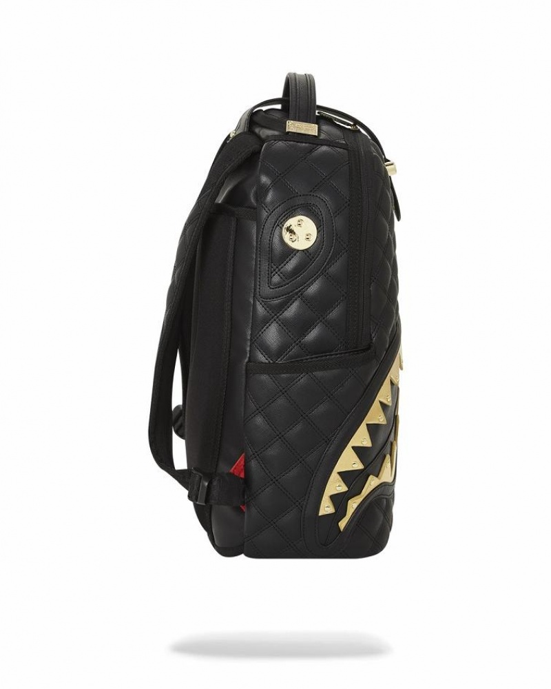 Black Men's Sprayground 24k Geneva Backpacks | XURJ48067