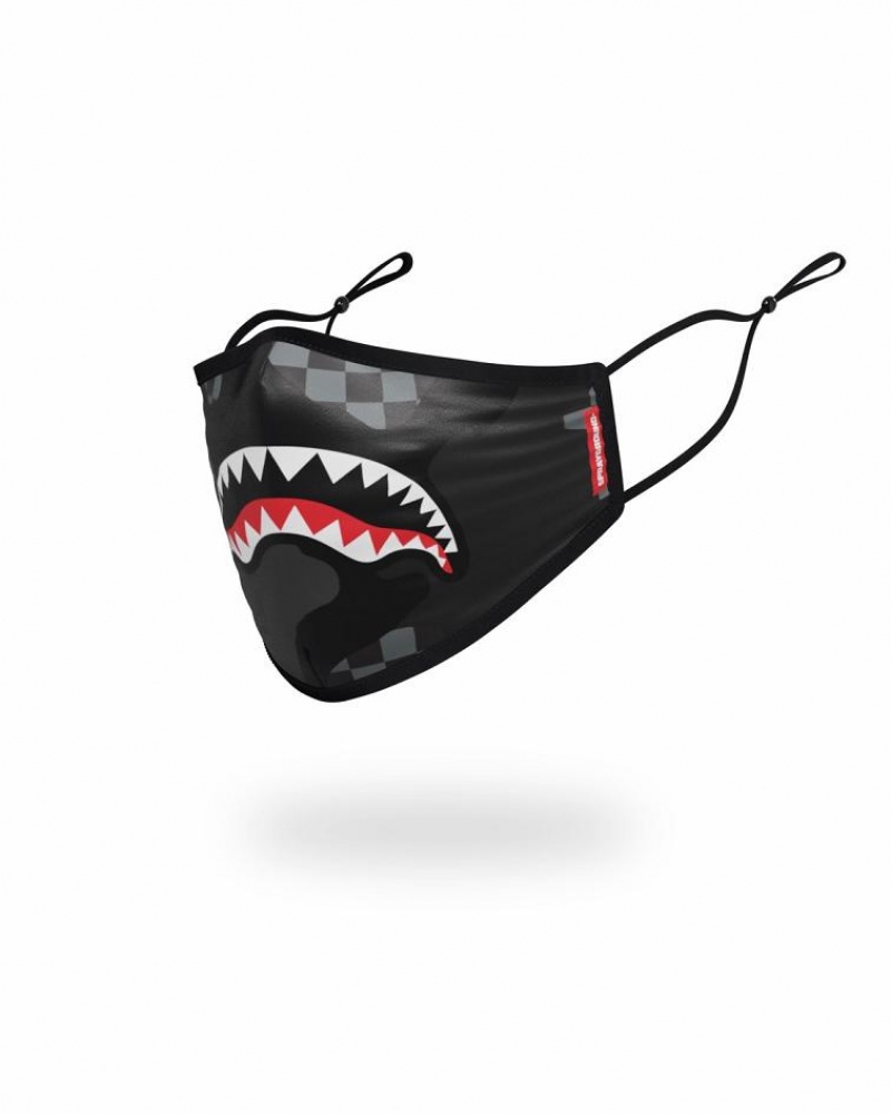 Black Men's Sprayground 3am Face Masks | HJQA48701