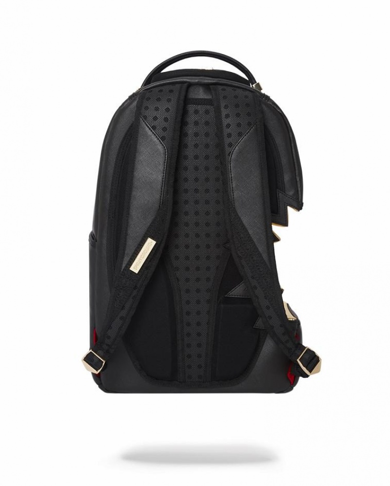 Black Men's Sprayground A.I.3 Shark Bite Backpacks | RPTE01942