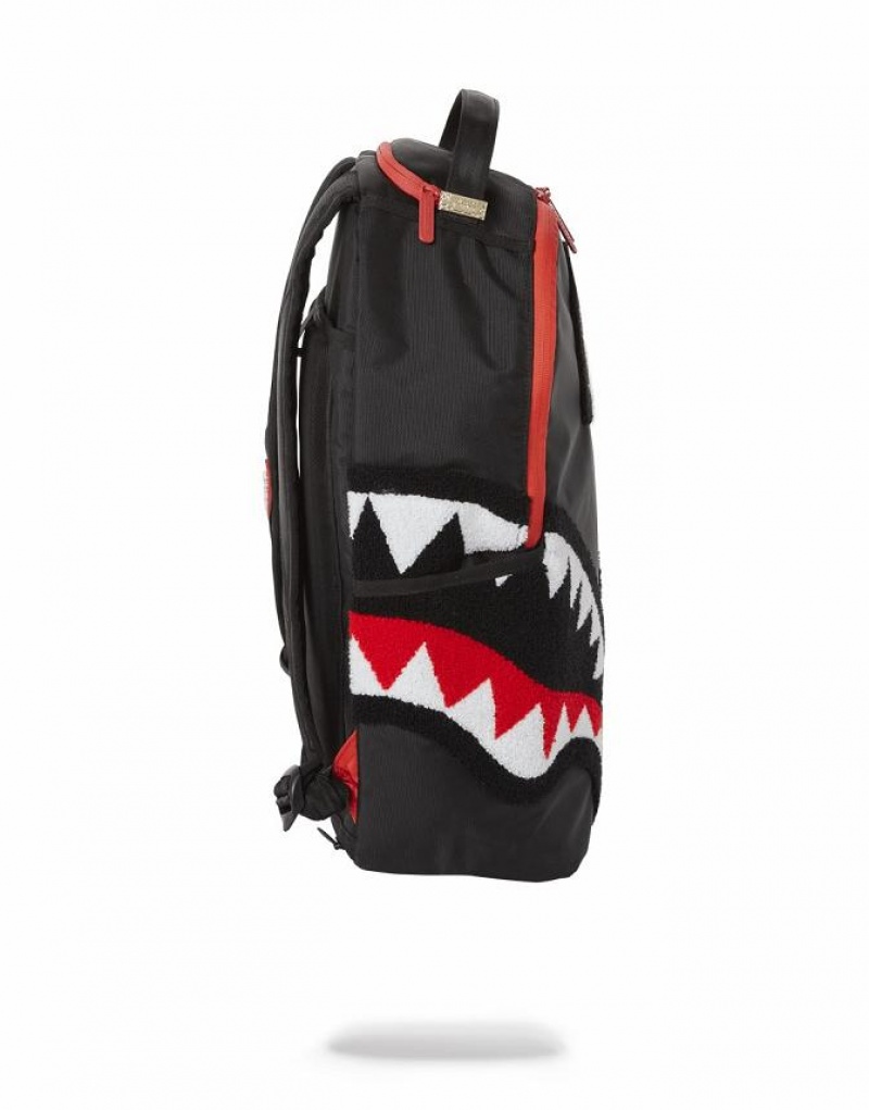 Black Men's Sprayground Alien Backpacks | EKNM82174