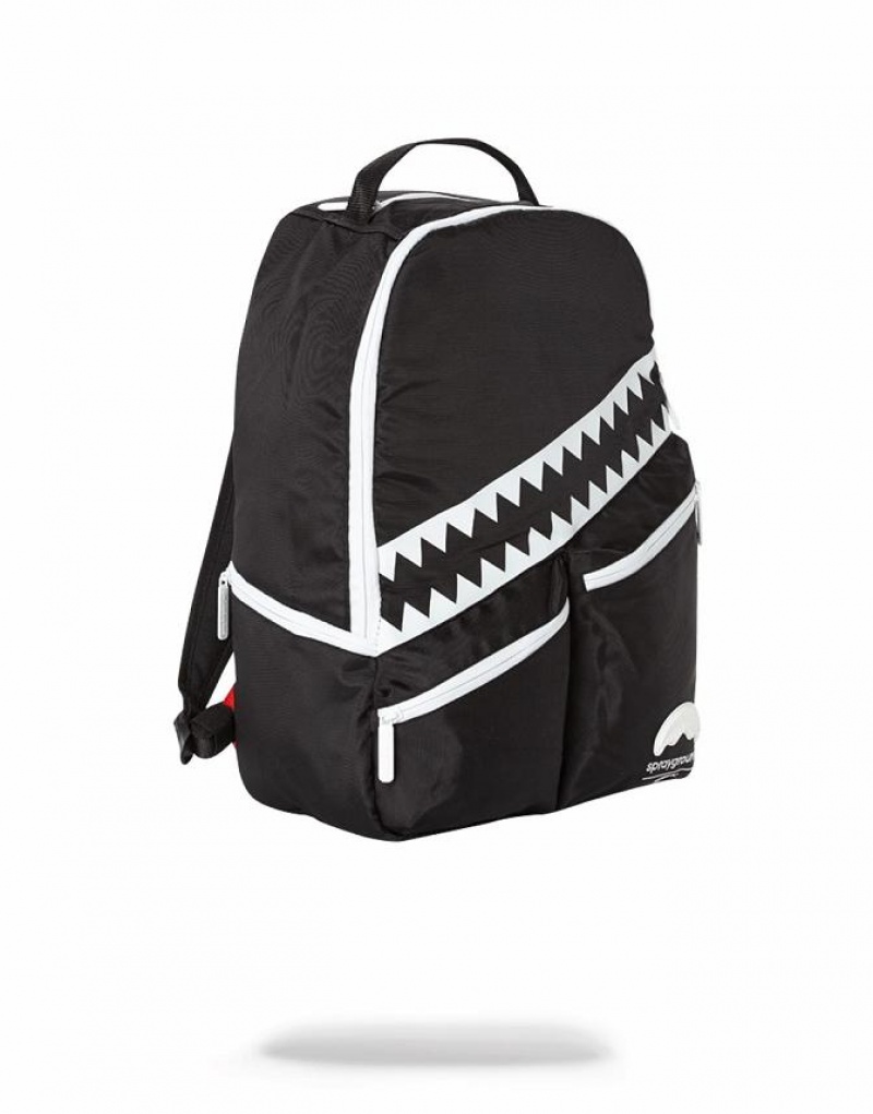 Black Men's Sprayground All Day Backpacks | IATE86174