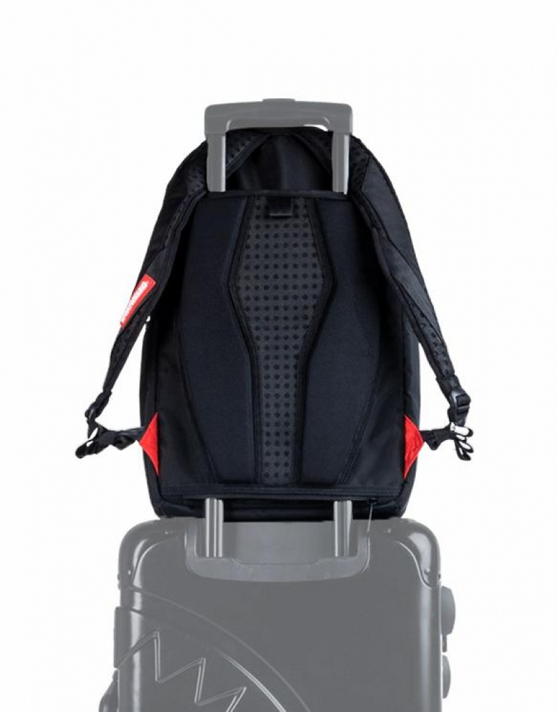 Black Men's Sprayground All Day Backpacks | IATE86174