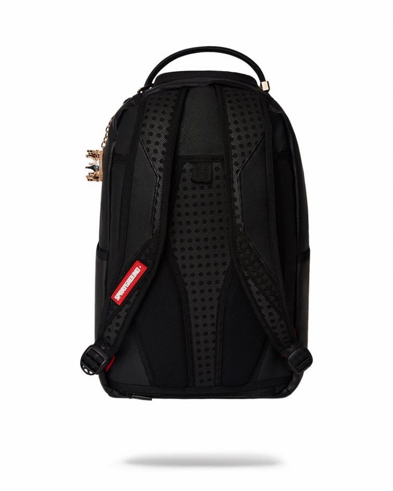 Black Men's Sprayground Biggie Backpacks | NKMS58074