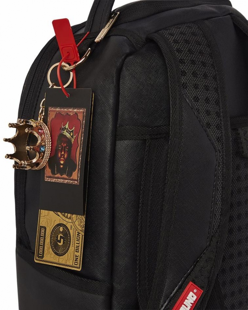 Black Men's Sprayground Biggie Backpacks | NKMS58074