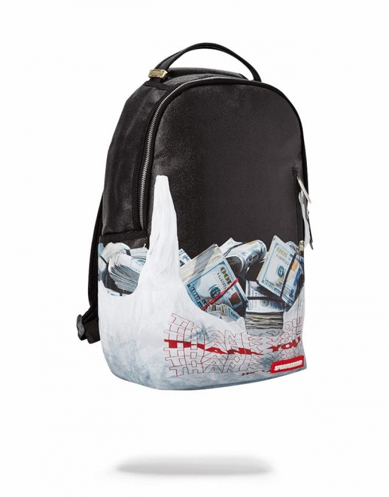 Black Men's Sprayground Bodega Bag Rolls Backpacks | GKWN27163