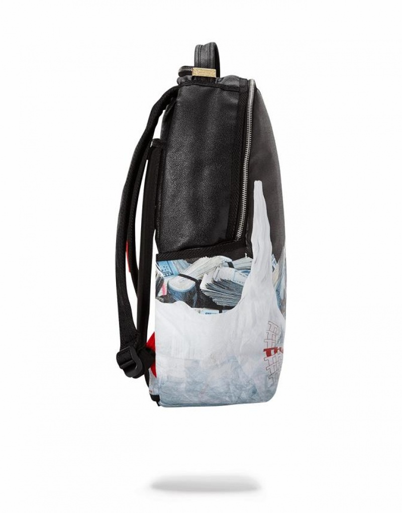 Black Men's Sprayground Bodega Bag Rolls Backpacks | GKWN27163