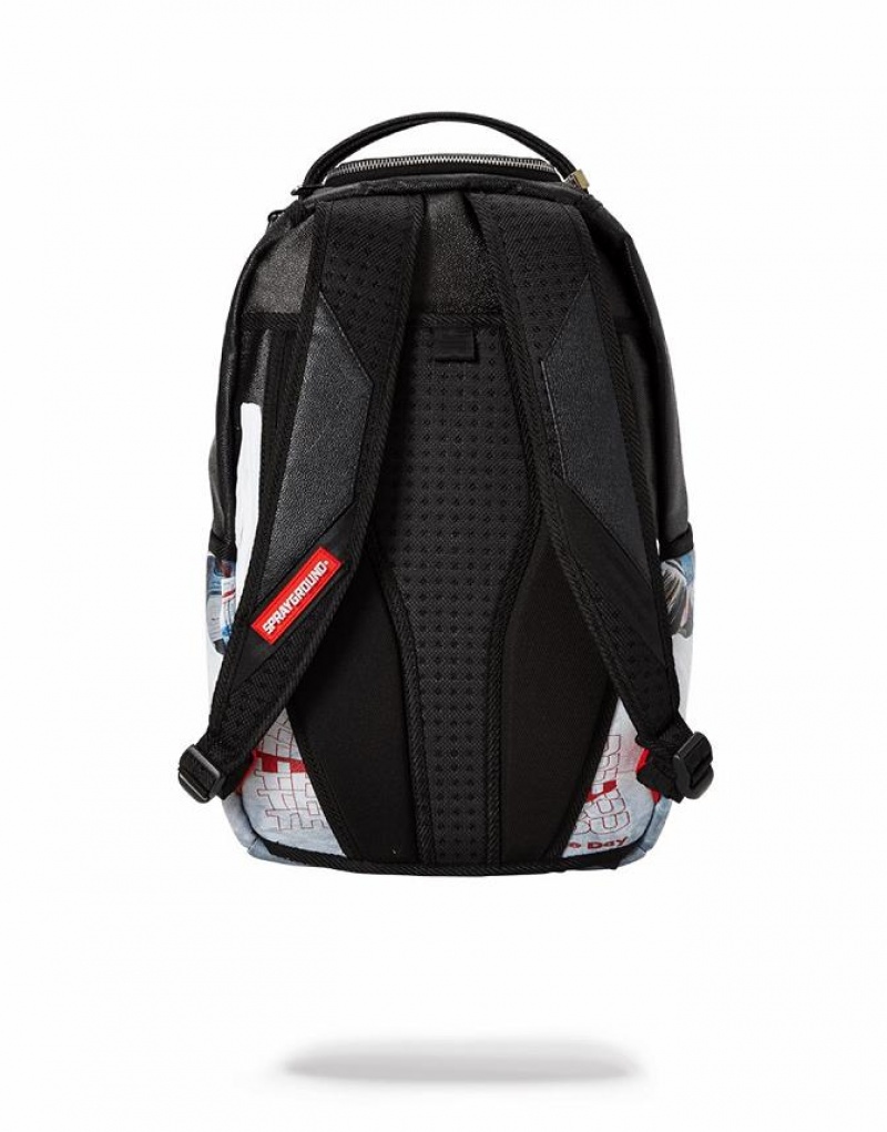 Black Men's Sprayground Bodega Bag Rolls Backpacks | GKWN27163