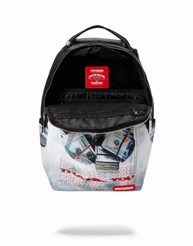 Black Men's Sprayground Bodega Bag Rolls Backpacks | GKWN27163