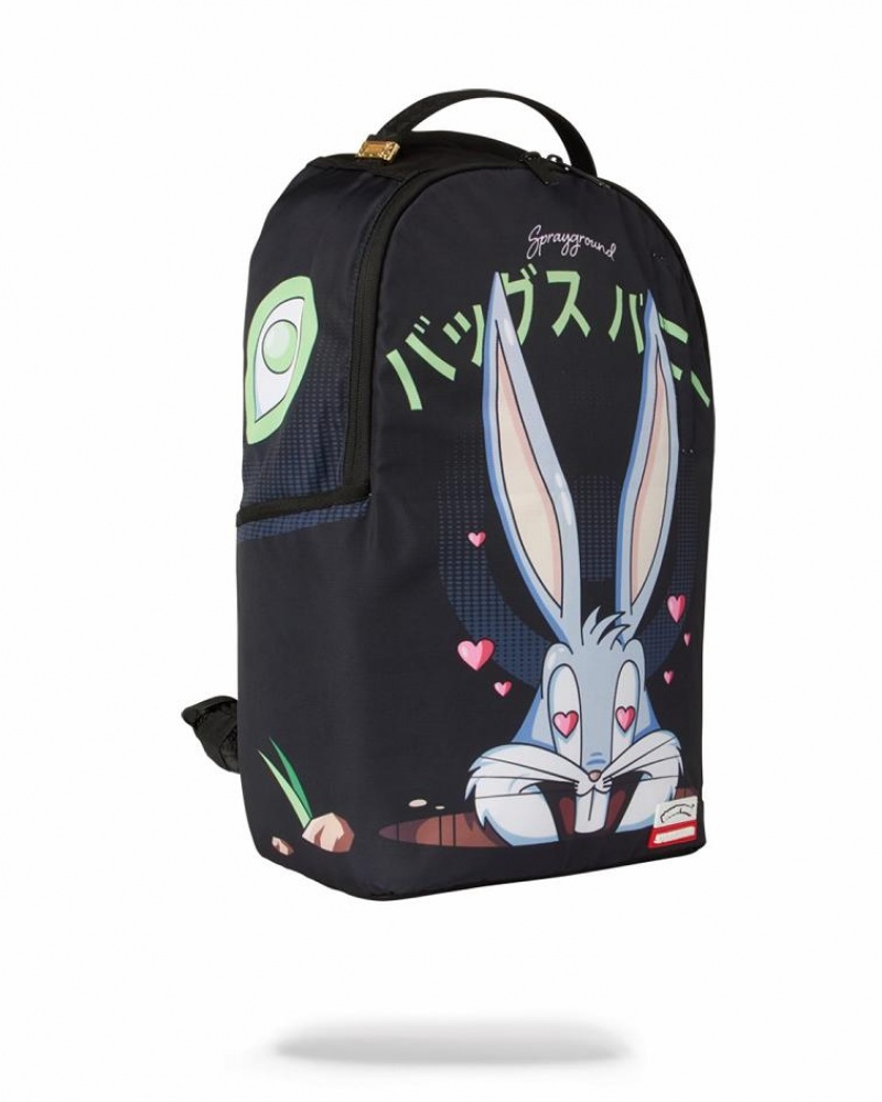 Black Men's Sprayground Bugs Backpacks | UDVG04871