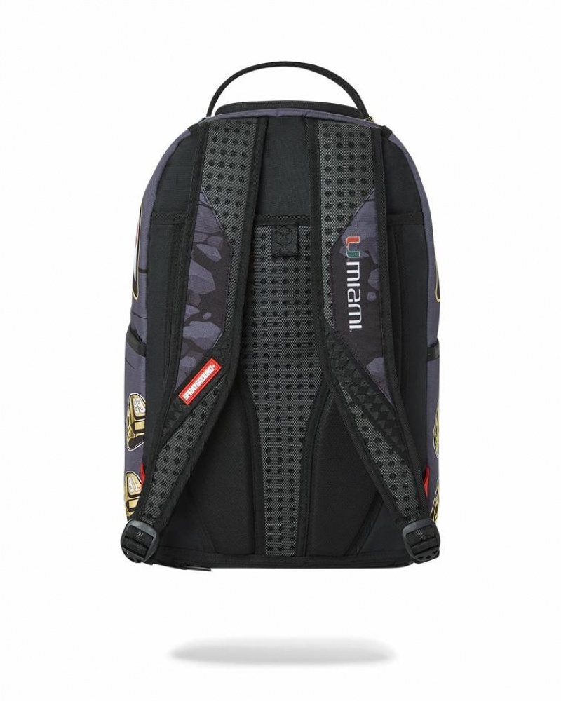 Black Men's Sprayground Canes Muscle Backpacks | SHAT12648