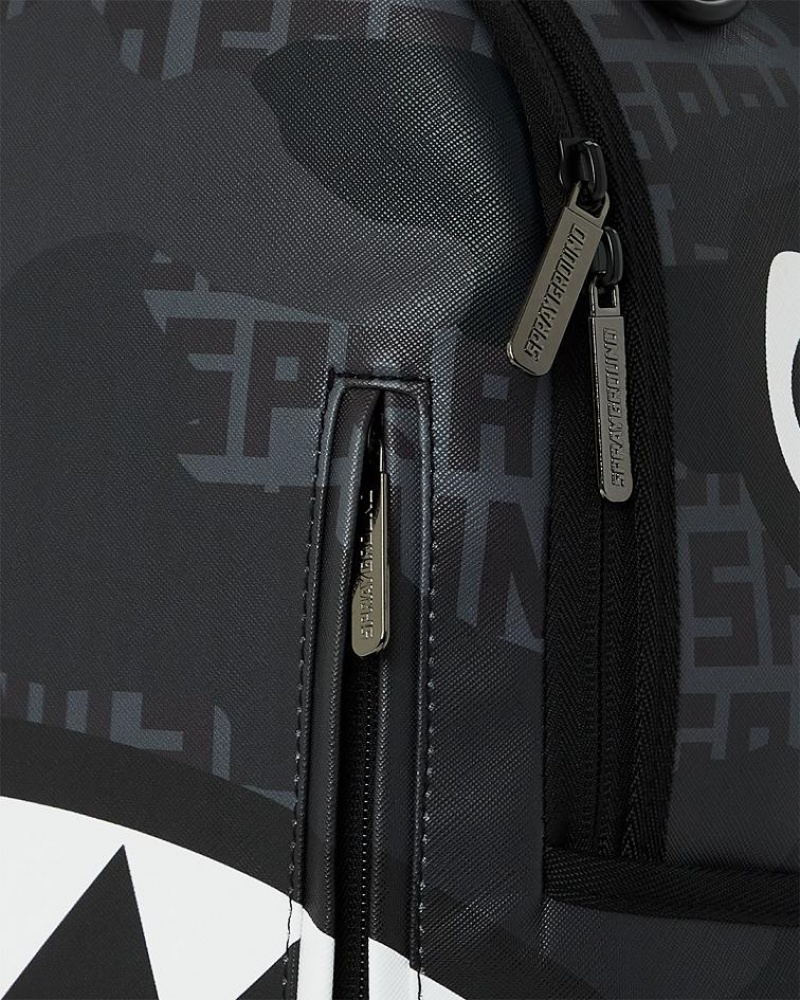 Black Men's Sprayground Casper Hiding In Plain Sight Backpacks | YDKJ87029