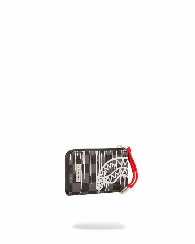 Black Men's Sprayground Chateau Ghost Wallets | DNIT23715