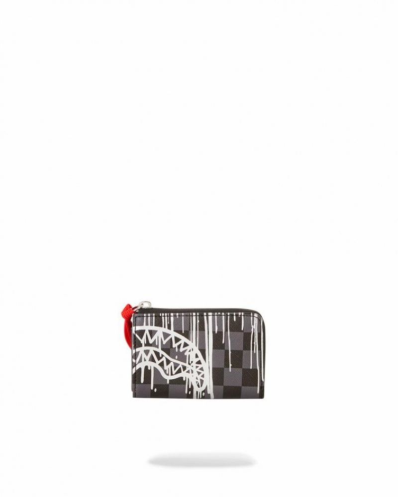 Black Men's Sprayground Chateau Ghost Wallets | DNIT23715