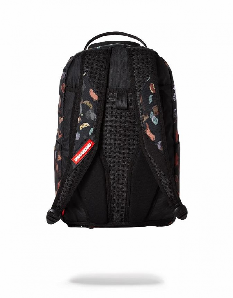 Black Men's Sprayground Deadpool Backpacks | AYZK53642