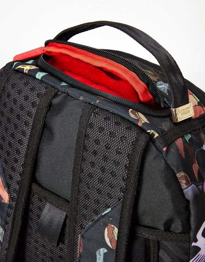 Black Men's Sprayground Deadpool Backpacks | AYZK53642