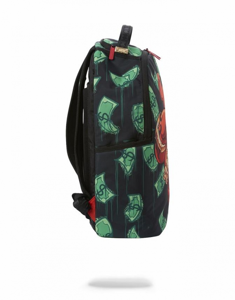 Black Men's Sprayground Diablo Bear Backpacks | JVYU32510