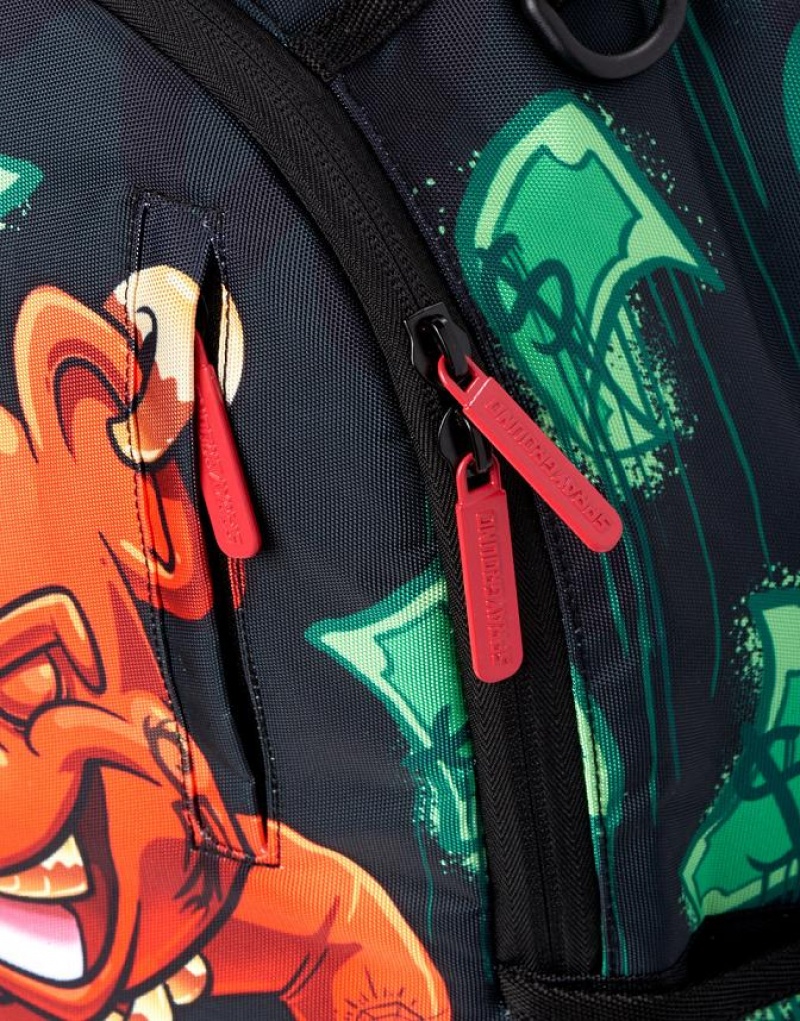 Black Men's Sprayground Diablo Bear Backpacks | JVYU32510