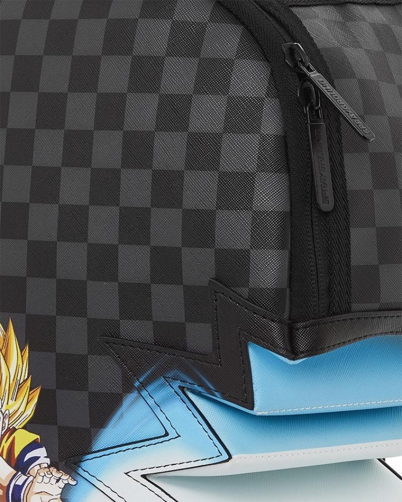 Black Men's Sprayground Dragon Ball Z Kamehameha Backpacks | SJLR60731