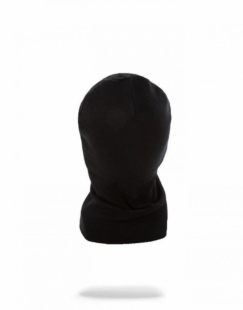 Black Men's Sprayground Explicit Content Ski Mask | BFGT09834