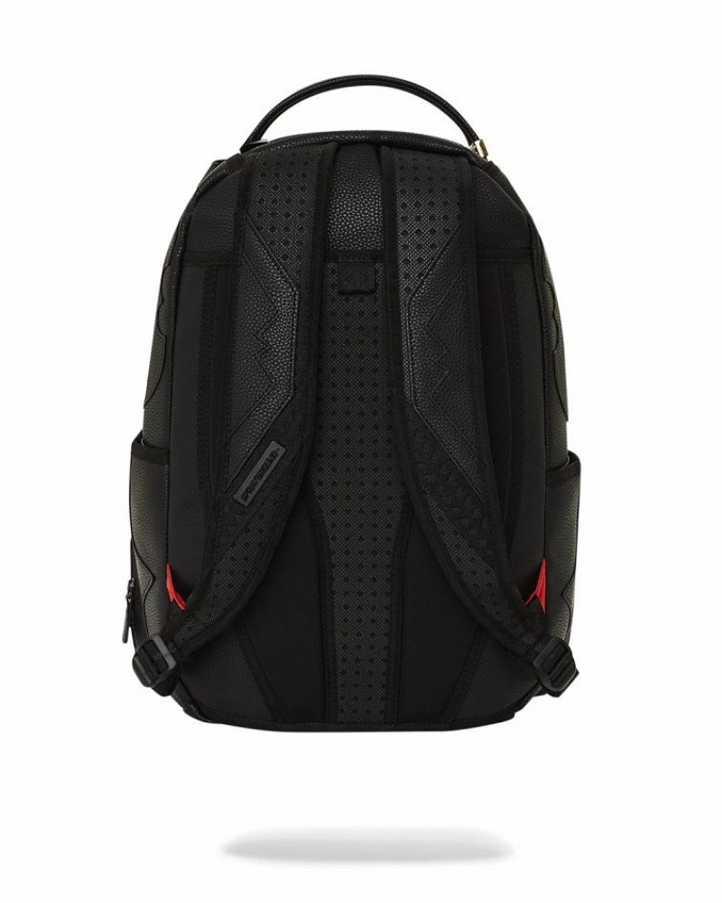 Black Men's Sprayground Heavy Metal Shark Backpacks | ZEYN08652