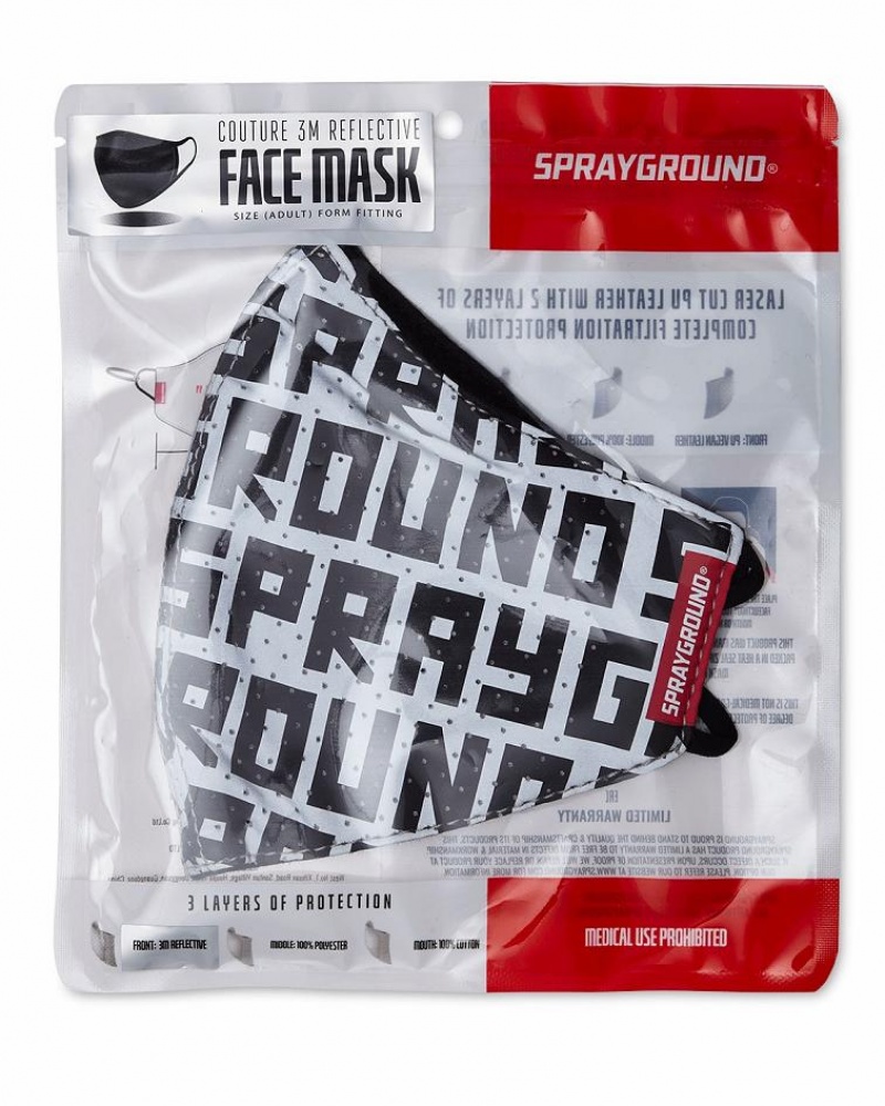 Black Men's Sprayground Infiniti 3m Face Masks | SICY96870