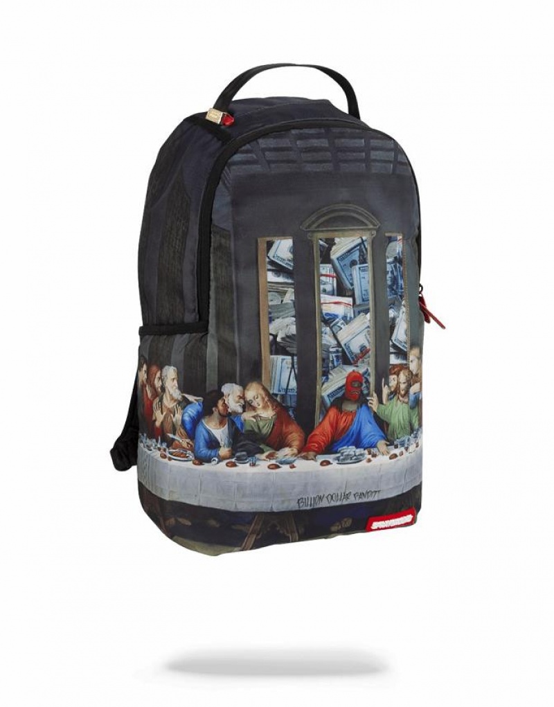 Black Men's Sprayground Last Pay Out Backpacks | IOTF47398