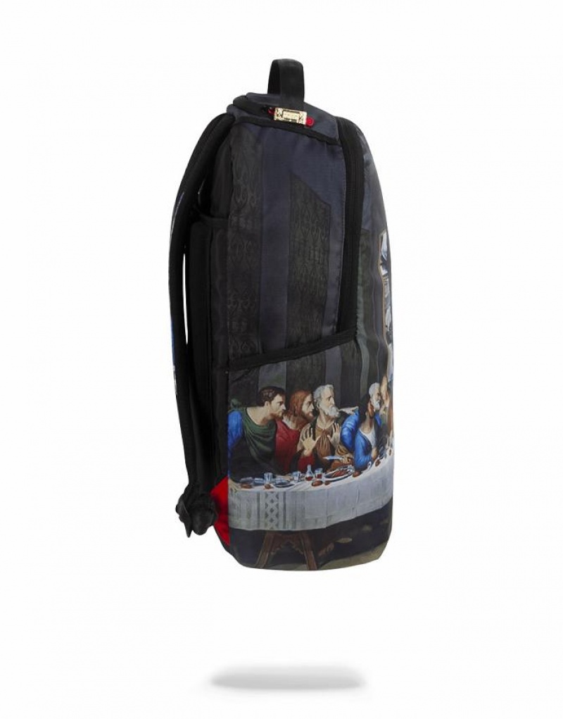 Black Men's Sprayground Last Pay Out Backpacks | IOTF47398