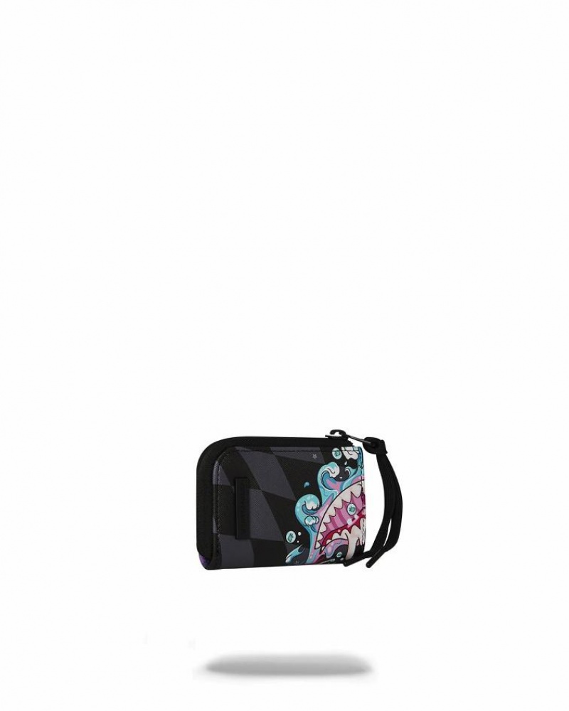 Black Men's Sprayground Mad Scientist Wallets | SXFM94087